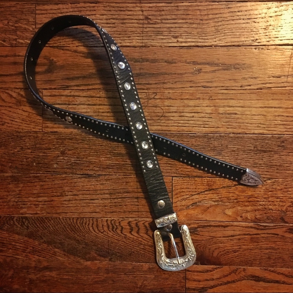 💰⬇️😎 Vintage rhinestone cowgirl belt
